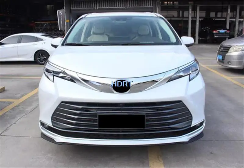 For Toyota Sienna Granvia 2021 + Accessories Front Hood Bonnet Grill Grille Bumper Lip Mesh Trim Strip Cover Molding Car Styling