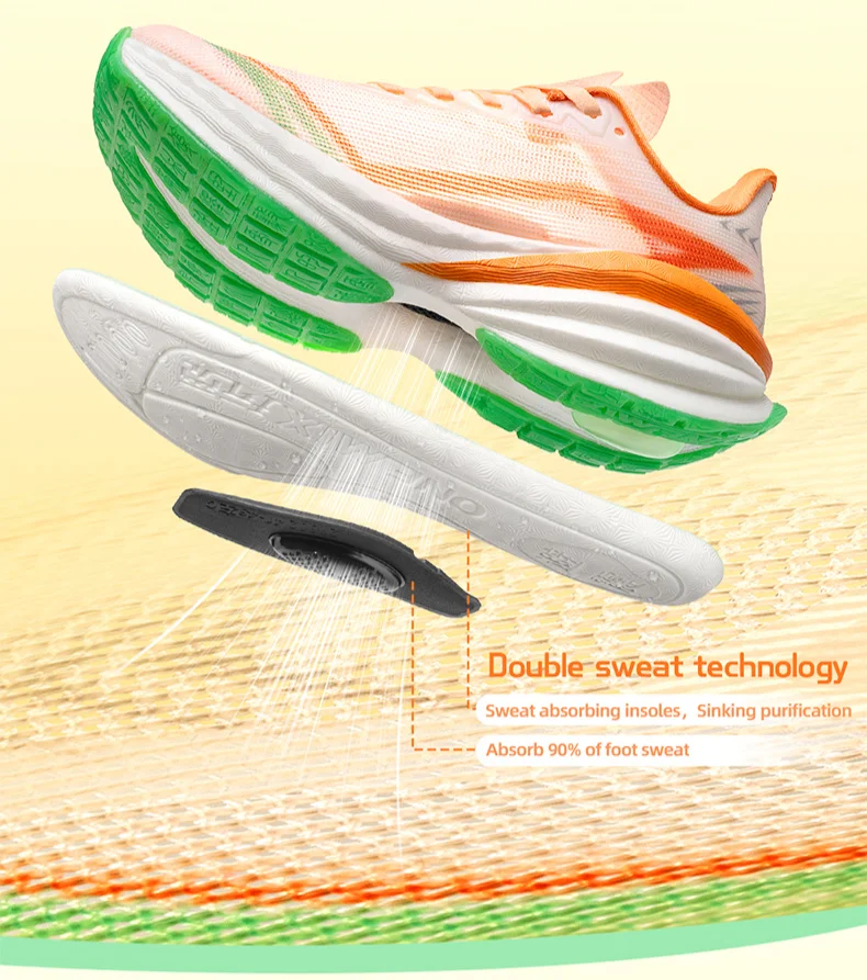 ONEMIX YUE SHUANG Laufschuhe für Herren, Luftpolster, sportliche Paar-Trainer, Sport-Laufschuhe, Outdoor-Sneaker für Damen – Detail 6
