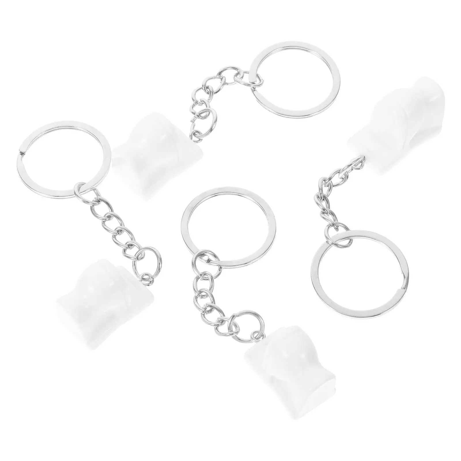 

4 Pcs Toilet Keychain Mini Bag Pendants Funny Shaped Key Rings PVC Bathroom Decor Novelty Gifts Car Handbag Accessories