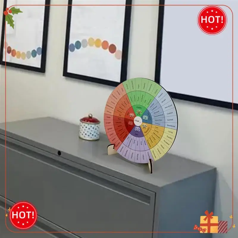 

Durable-Feelings Wheel Therapy Office Decor Mental Health Decor Emotion Wheel For School, Therapy Office For School Counselors
