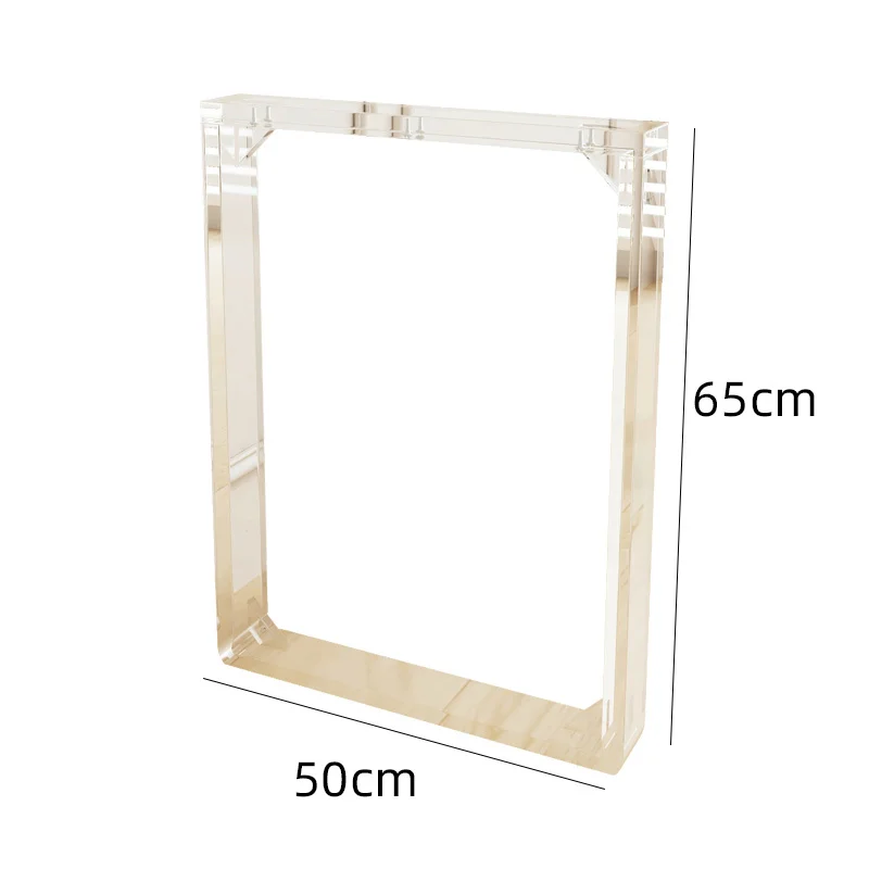 Accessories Island Floating Table Leg Bracket Acrylic Transparent Table Leg Arc U Word Dressing Table Foot Furniture