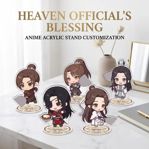 Heaven Official's Blessing Anime Acrylic Stand Keychain Xie Lian Hua Cheng Shi Qingxuan He Xuan Q Version Cute Figure Merch