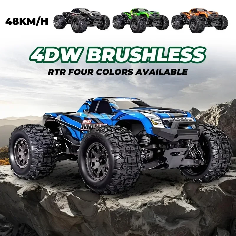 TRAXXAS 107154-1 1/10 RC Car Mini Electric RC Buggy Mini Maxx Bigfoot 4WD Brushless 2S Climbing Model Boy Gift