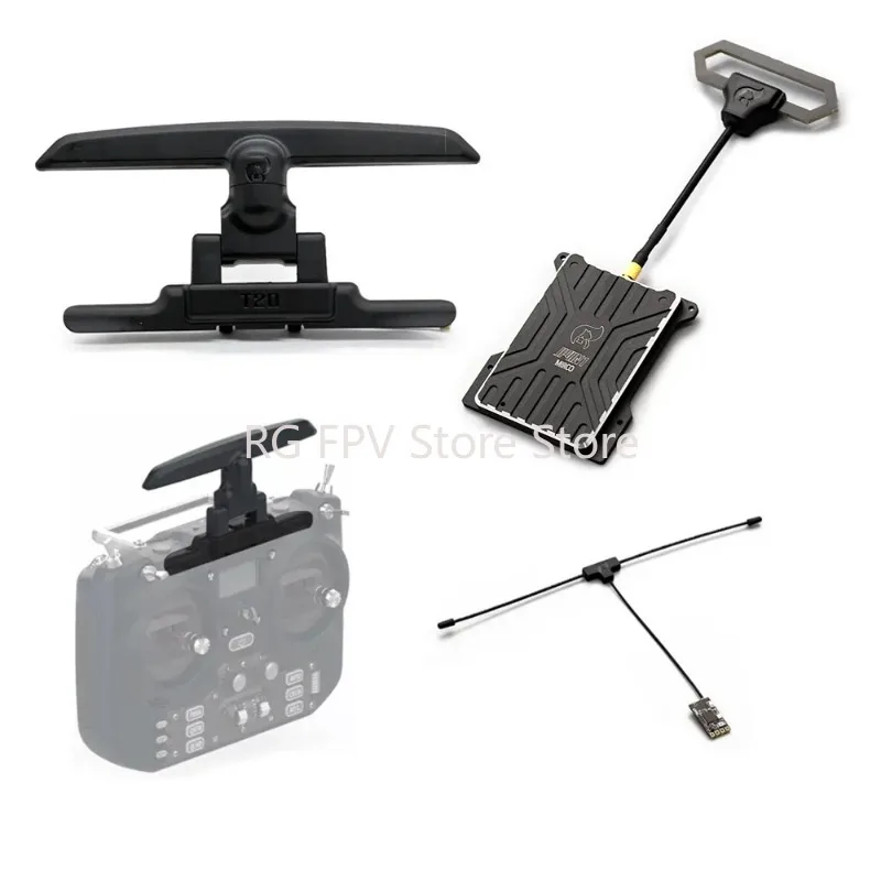 Jumper T-20 T20 Accessories JP4IN1 MODULE TX Full Size Radio Clear Case Folding Antenna Receiver for Jumper T 20 RC  Accessories