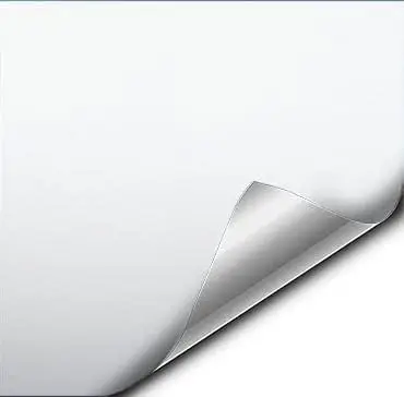 

Матово-белый виниловый рулон автомобильной пленки с отпуском воздуха, толщина 3 миллиона, 10 x 5 футов для самостоятельного и профессионального использования