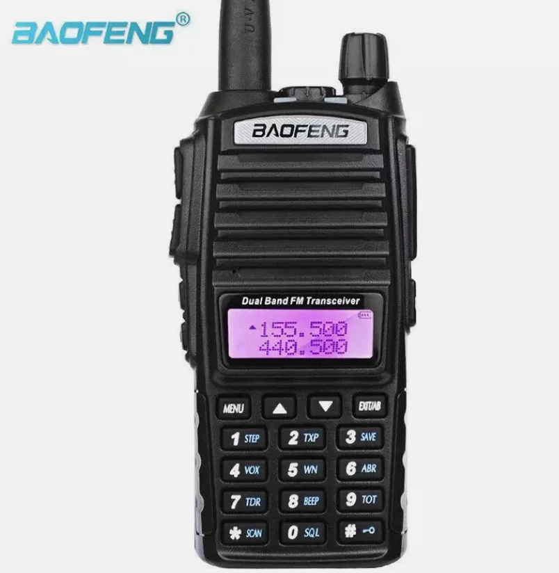 BaoFeng UV-82 8W Dual Band Two-Way Radio 136-174MHz VHF & 400-520MHz UHF (Black)