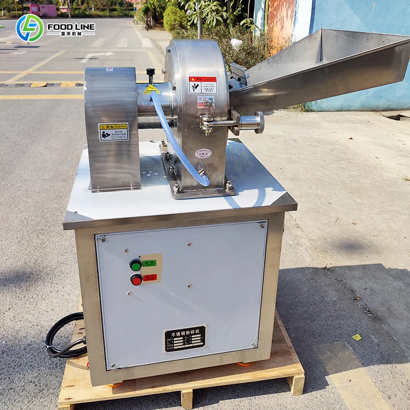 Commercial Stainless Steel Grain Grinder Mill Powder Machine Wet Dry Powdering Grain Coffee Feed Corn Wheat Milling