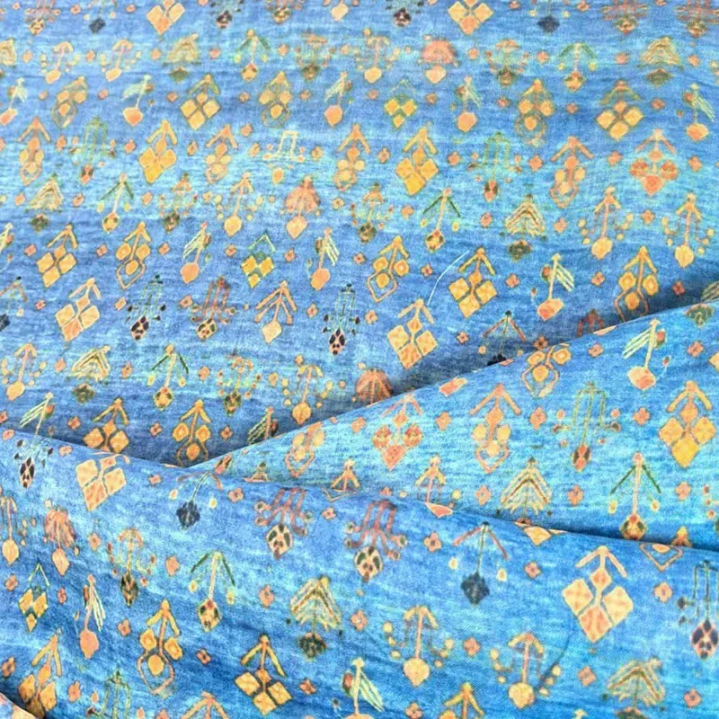 High-End Dark Red Imperial Falling Flower Pattern Design Ceremonial Robe Fabric Made From Premium Ramie Fabric