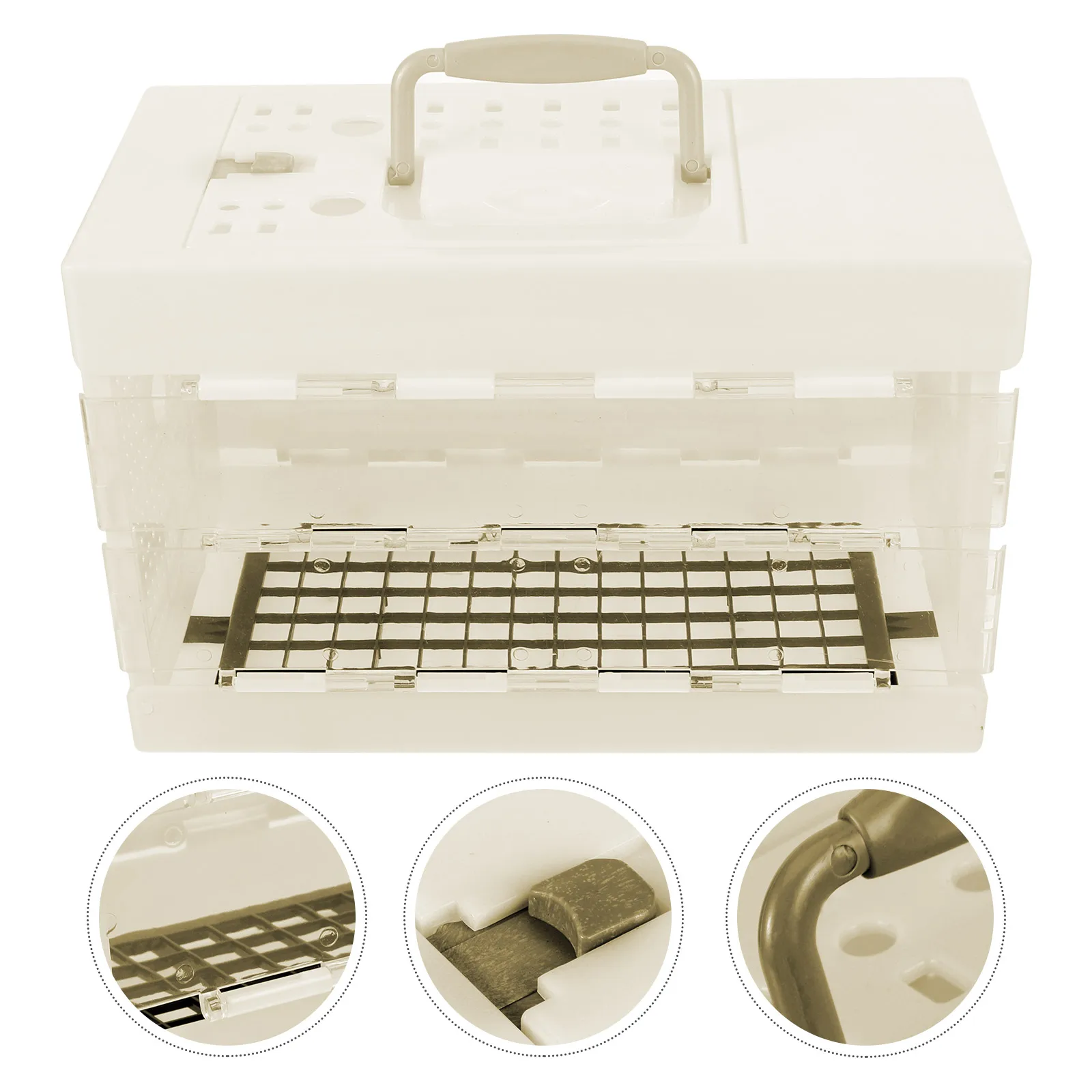 

Portable Pet Bird Cage Lightweight Foldable Carrier for Parrot Travel Small Size Plastic Outdoor Cages Walking Hiking