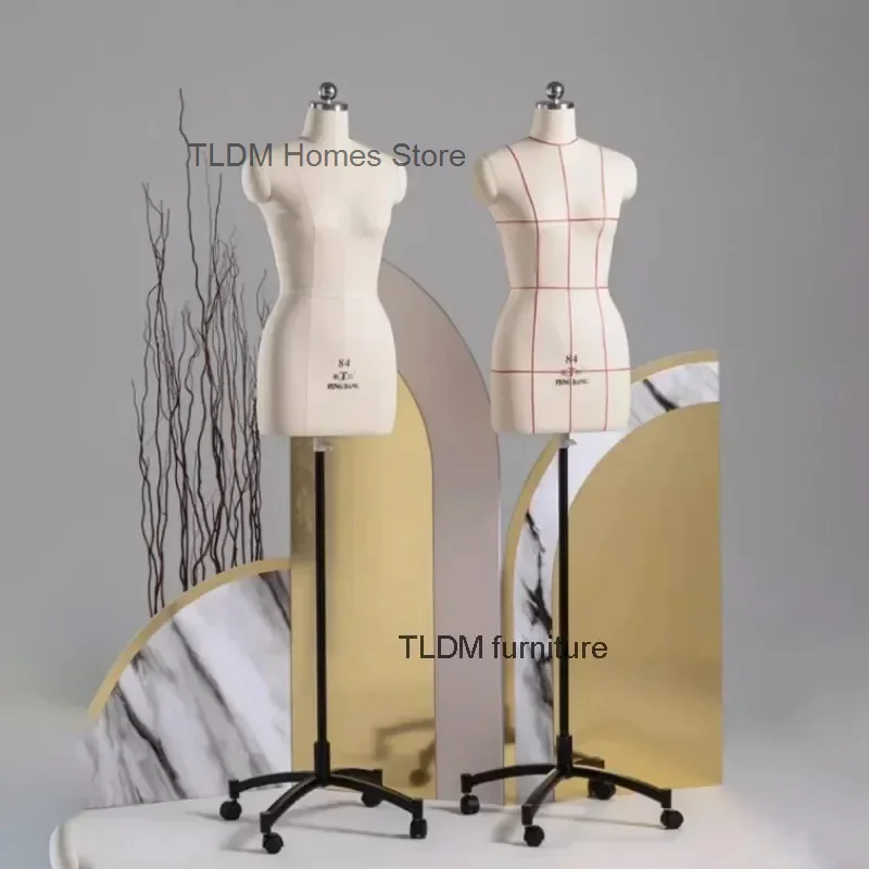 

Sewing Female Tailor Mannequin Body for Clothes Design and Bust Dress Form Stand Metal Base Model Mannequin Display Stand AA