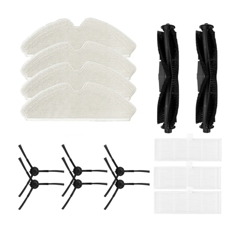 Для Proscenic M7 Pro / Kyvol Cybovac S31 / HONITURE Q6 / Uoni V980 Plus Запасные части для робота-пылесоса Основная боковая щетка Фильтр