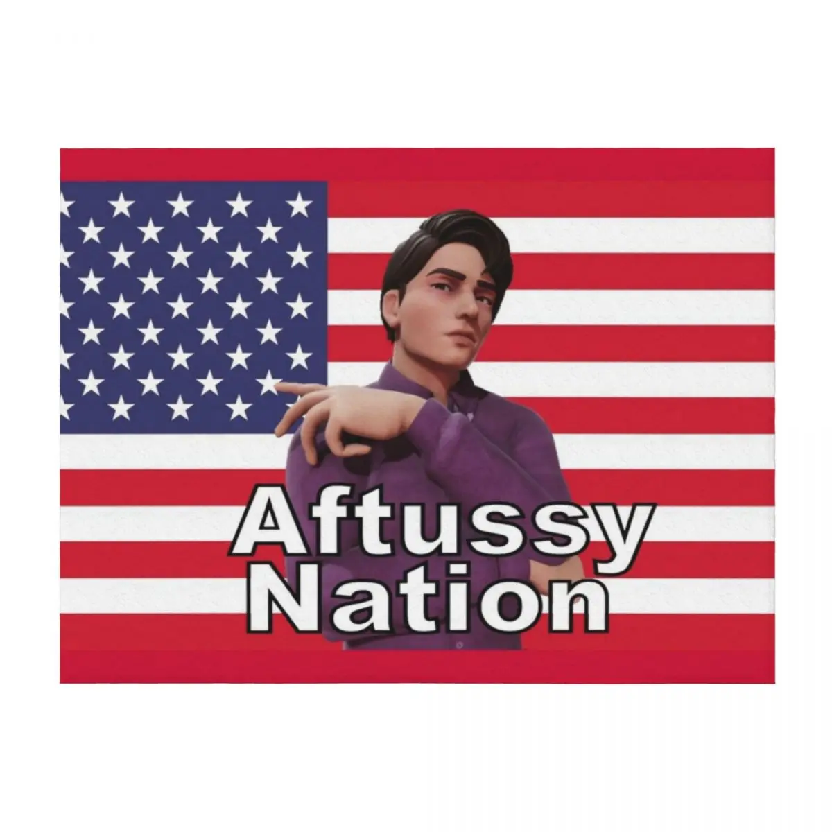 

Aftussy Nation Throw Blanket Luxury Designer Stuffeds Hair Decorative Beds Blankets