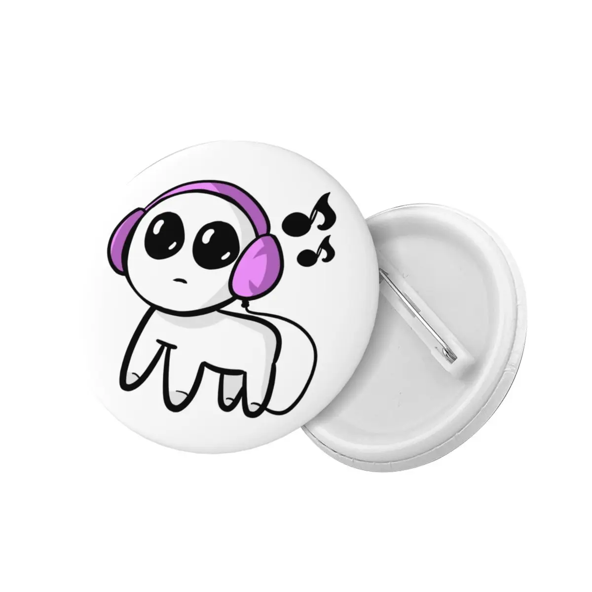 Tbh Autism Creature With Headphones Soft Button Pin Custom Fashion Yippee Pinback Badge Brooch Friends Gift