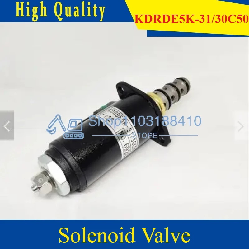 

YN35V00052F1 KDRDE5K-31/30C50 Гидравлический электромагнитный клапан экскаватора для Kobelco SK200-8 SK260 SK210LC-8 SK250-8 SK330-8 SK350-8