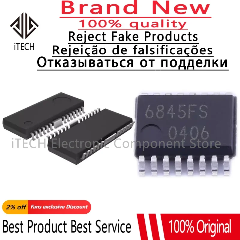 10pcs/lot Original BD6395FP-E2 BD6395FP HSOP25-EP BA6845FS-E2 BA6845FS 6845FS SSOP-16 SSOP16 Brand New and Genuine Chips Ic