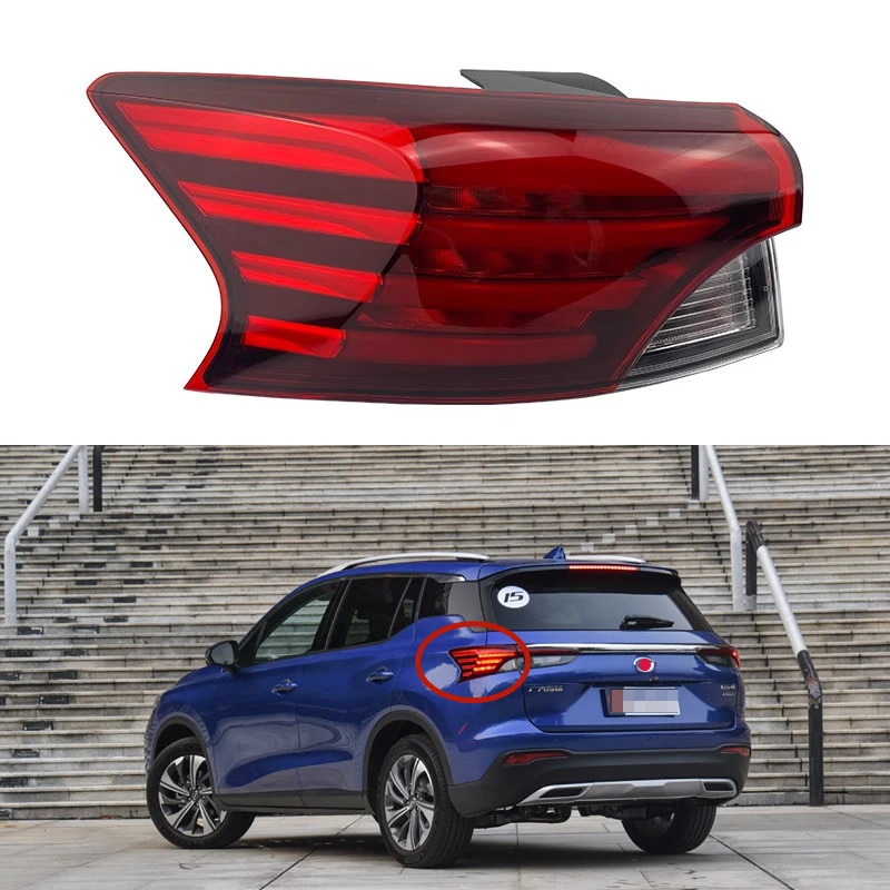 For GAC Trumpchi GS4 2020 2021 Car Accessories LED Rear Outside Tail Light Assembly Brakel lamp Parking Lights Rear lamp