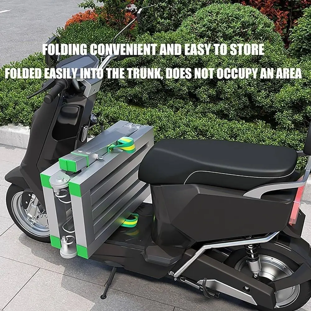 Adjustable Height Folding Scaffold Tower - 400kg Capacity, Multi-Use Work Platform Bench, 120x30cm