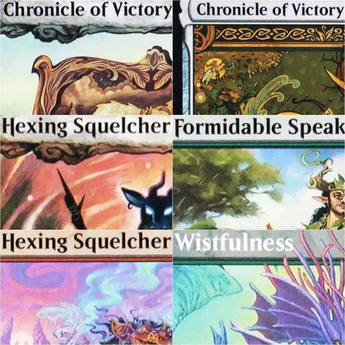 ECL Holo "Moonshadow/Hexing Squelcher" TCG Proxy-Karten Schwarz Hochwertige Brettspiel-Sammelkarten
