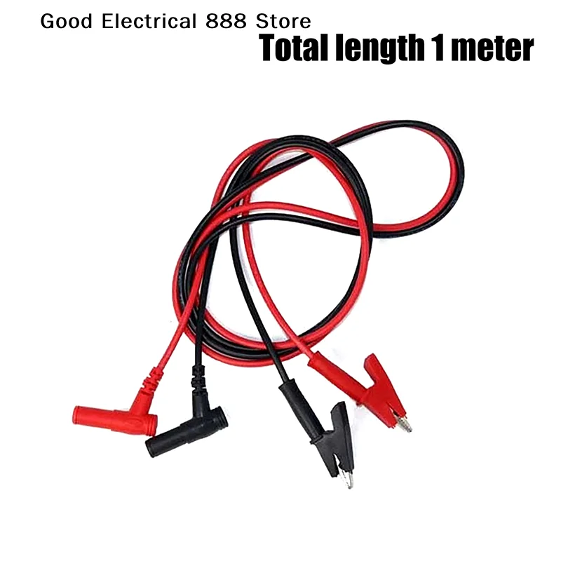 【GE】20A 90CM Alligator Clip To Banana Plug Test Cable Lead Connector Dual Probe 4mm Crocodile Clip For Multimeter Measure Tool