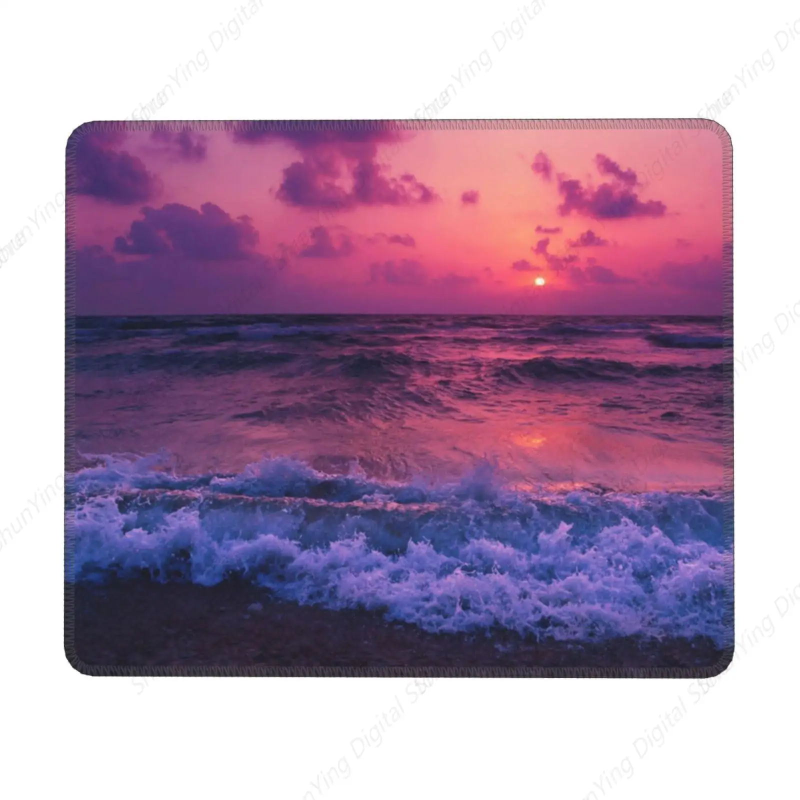 

Durable Ocean Purple Mouse Pad Anti Slip Rubber Gaming Suitable For Office Mouse Pads On Male And Female Laptops 18*22cm