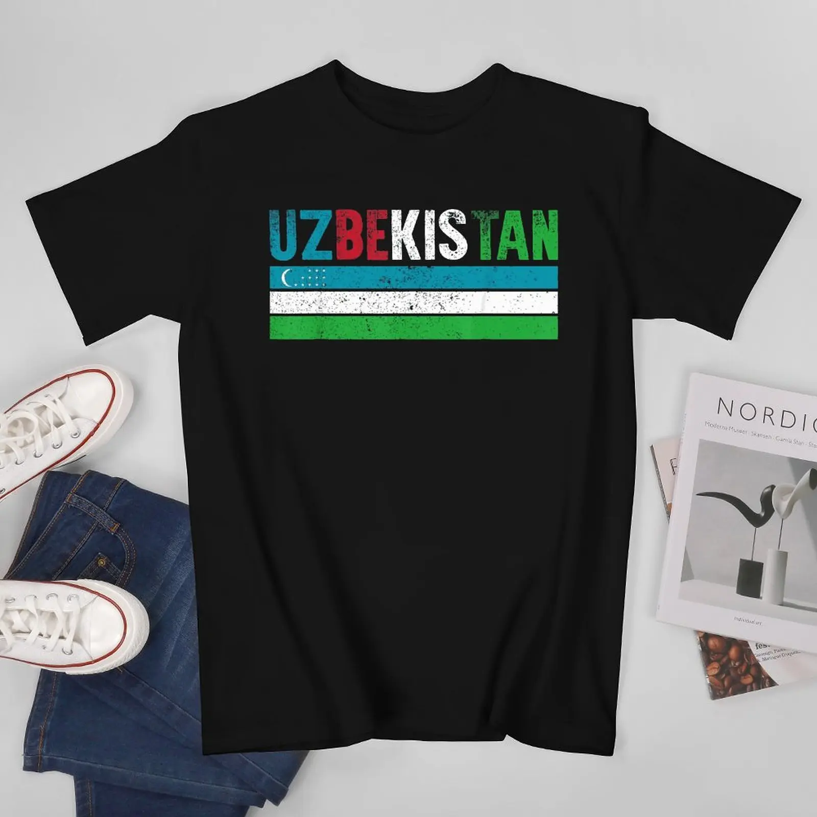 More Design Uzbekistan Flag Uzbek Men Tshirt Tees T-Shirt O-neck T Shirts Women Boys Clothing 100% Cotton