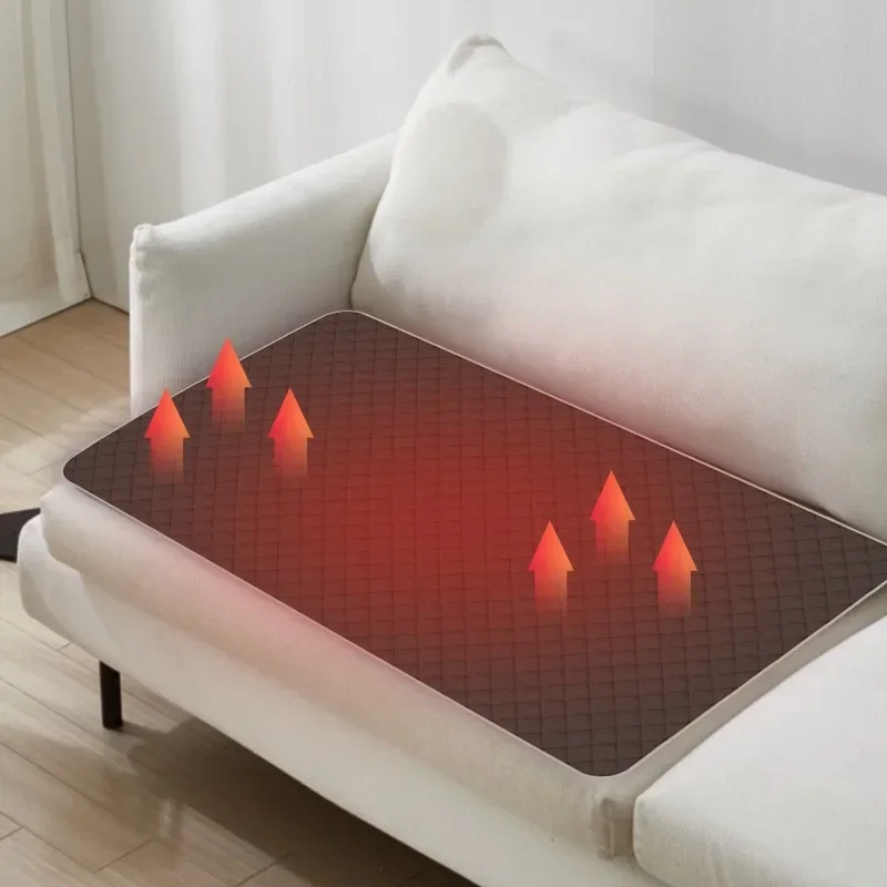 Durable45 * 90Cm Floor Heating System, Intelligent 5V Heating Seat Cushion, Office Outdoor Heating Blanket  Pad Home Improvement