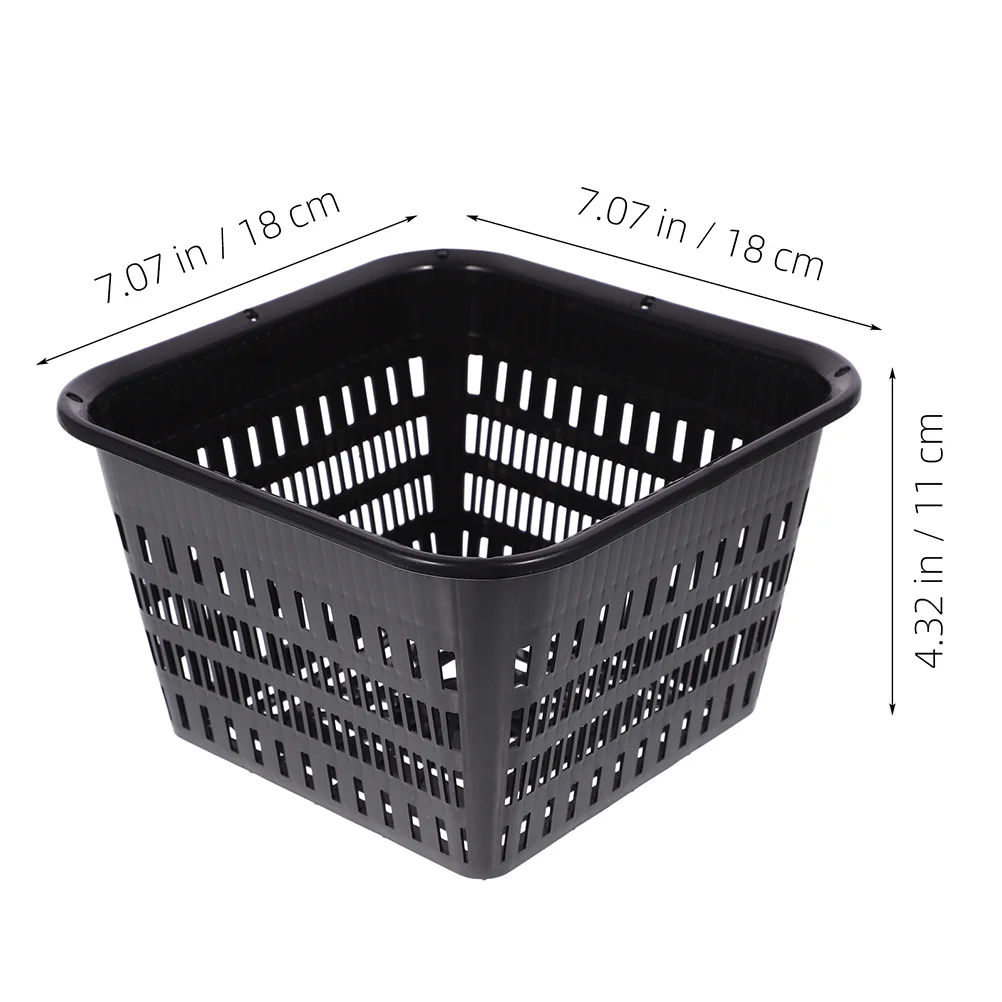 6 Pcs Heavy Duty Hydroponic Cups Growing Basket Plastic Orchid Pots with Holes Garden Mesh Net