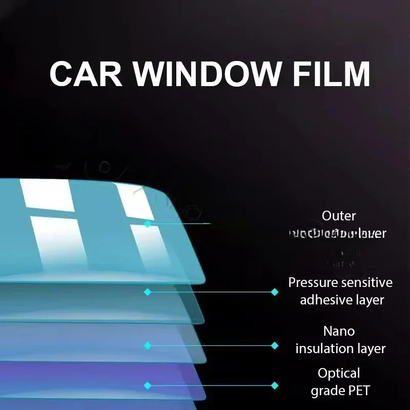 Safety Explosion Proof Car Sun Film Anti Scratch Nano Ceramic 4 Mil Car Solar Window Tint Film