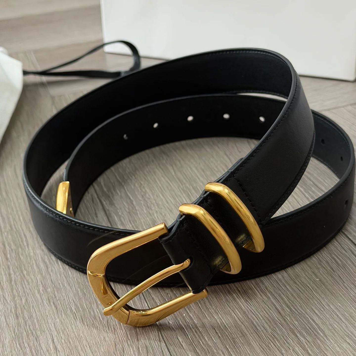 Dave&di Minimalism Belt For Women 2026 Handmade Genuine Leather Fashion Versatile Women's Decoration Paired With Jeans Belt