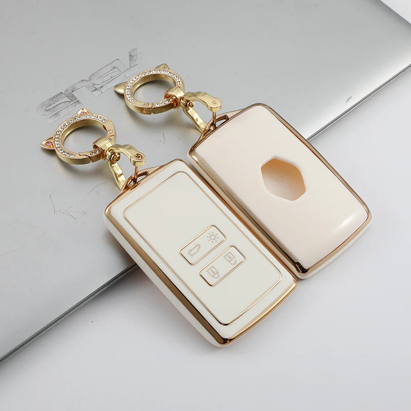 

TPU Car Remote Key Cover Case Fob for Renault Captur Megane Talisman Espace Clio Zoe Koleos Scenic 4 Arkana Dacia Sandero Card