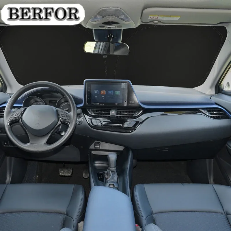 

For Toyota C-HR CHR C HR 2016-2023 Car Nano-Insulat Windshield Sunshade Front Window Sun Shade Visor Auto Interior Accessories
