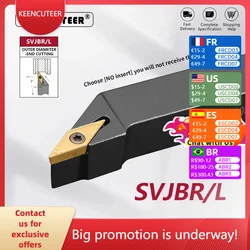 SVJBR1212 SVJBR1616 SVJBR2020 SVJBR2525 External Turning Tool SVJBR SVJBL Lathe Bar Turning Holder CNC Cutting Tool Cutter Bar