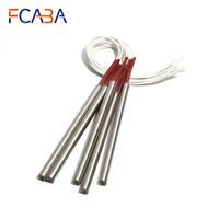 5PCS 9.5mm Diameter 190~220mm Length 304SS Cartridge Heater 110/220/380V Tubular Electric Mold 560/580/600/620/650W Heating Part