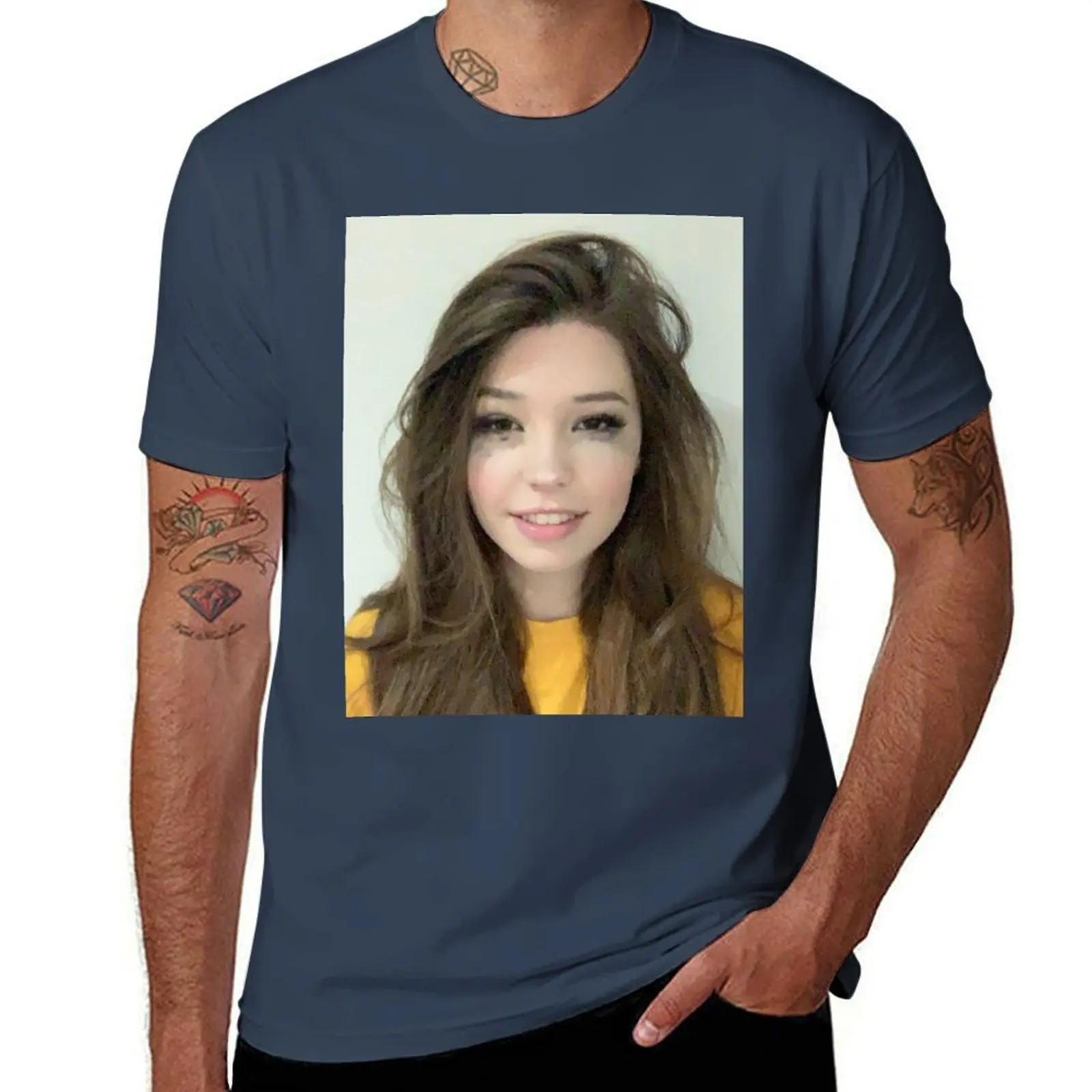 

Belle Delphine Mugshot T-Shirt printed t shirts for man t shirt personalised T-Shirt