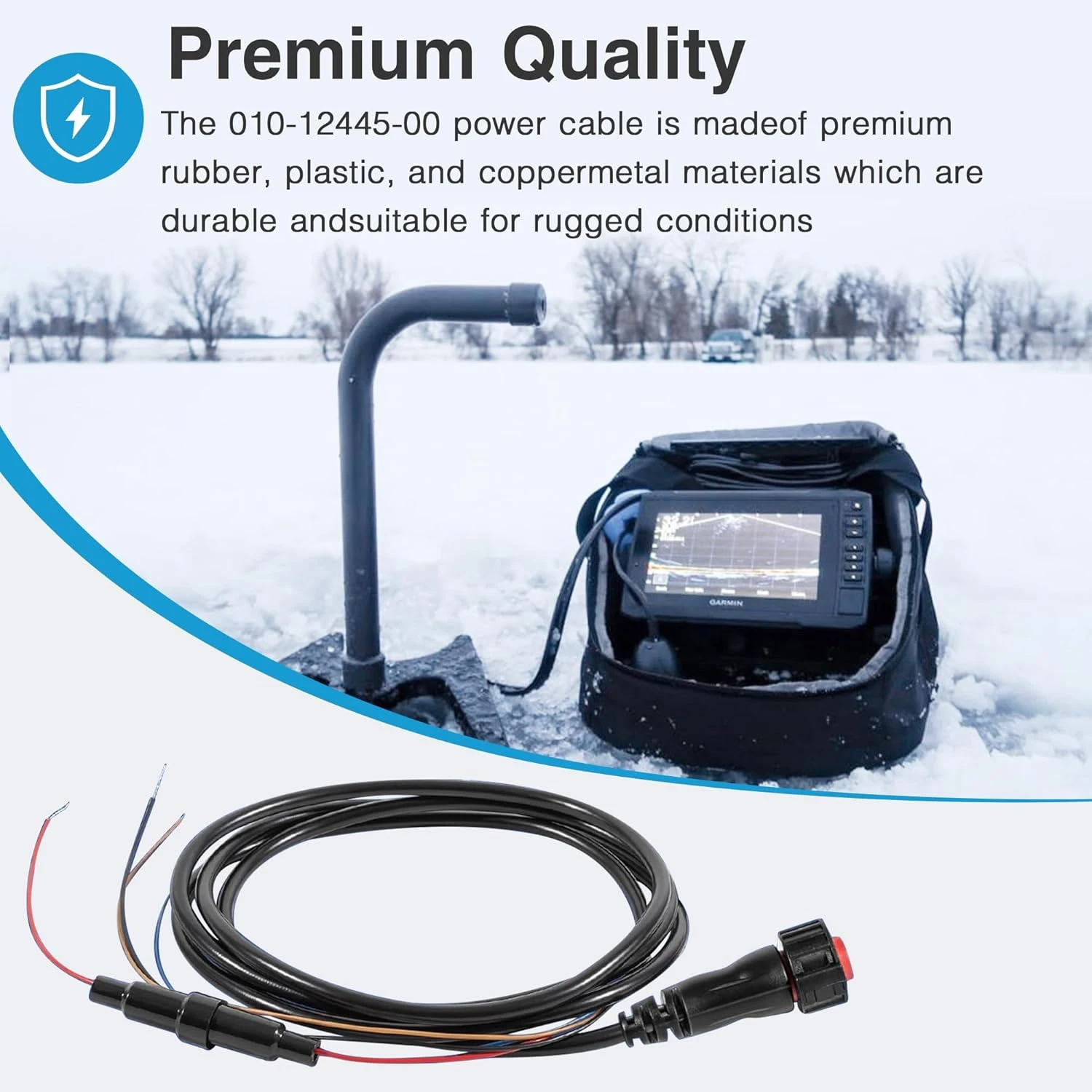 010-12445-00 Power/Data Cable Threaded 4-pin Fits for Garmin