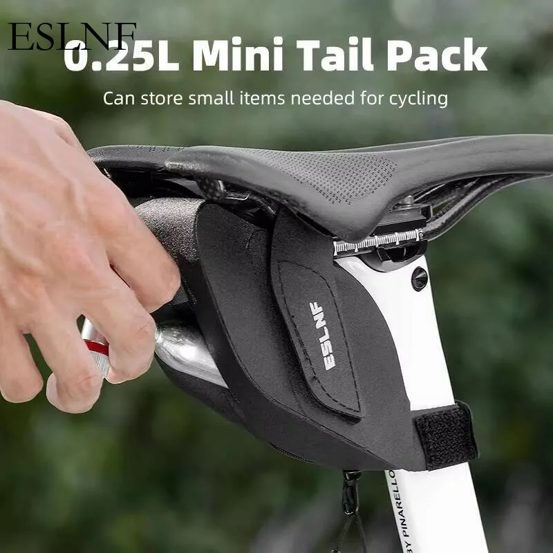 

ESLNF Portable Cycling - Durable Waterproof Bike MTB Tail Bag Large-Capacity Outdoor Bag, Saddle Gear Road Storage Pouch - ,