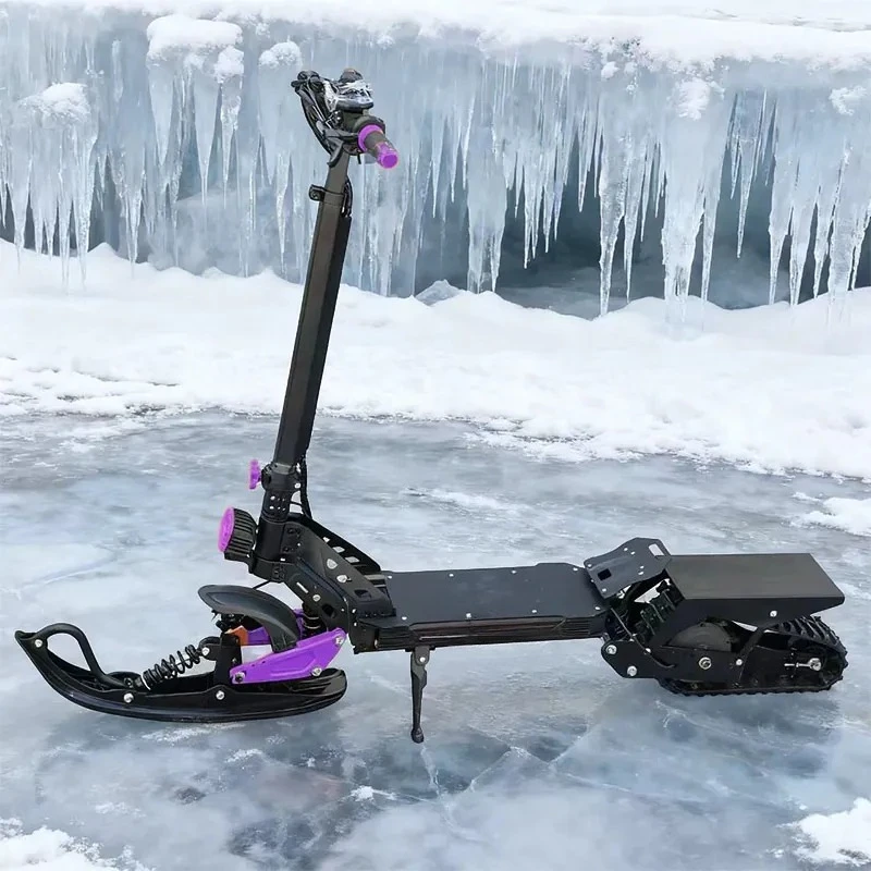Electric snowmobile, dual-purpose snow scooter, lightweight tracked sled