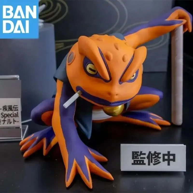 Figura Coleccionable Original de Bandai Namco Banpresto, Naruto Shippuuden, Gamakichi, Sofubi, PVC, Modelo de Juguete, Adorno de Escritorio, Regalo