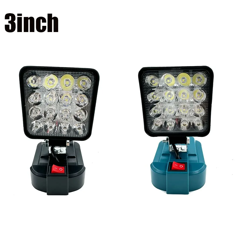 

NEW Cordless LED Work Light 3lnch for Makita 14.4V18V Li-ion Battery Outdoor Flashlight Lantern Camping Light Emergency Lighting