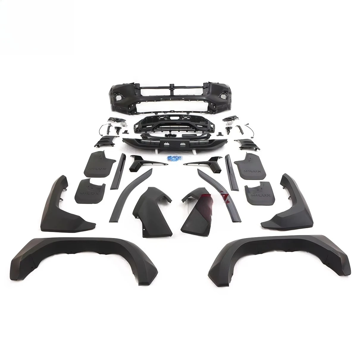 

4X4 Car Accessories Facelift Upgrade Sets Front Bumper Guard for Hilux Revo 2021-2024 Restyle Modified to GR Grille Body Kit