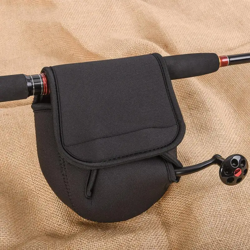 S/M/L Spinning Fishing Reel Cover Neoprene Wheel Protective Case Waterproof Reel Bag Storage Water Drop Wheel Package Outdoor