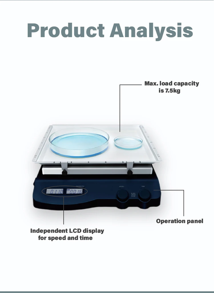 Laboratory Orbital Shaker Mixer LCD Digital Shaker Orbital