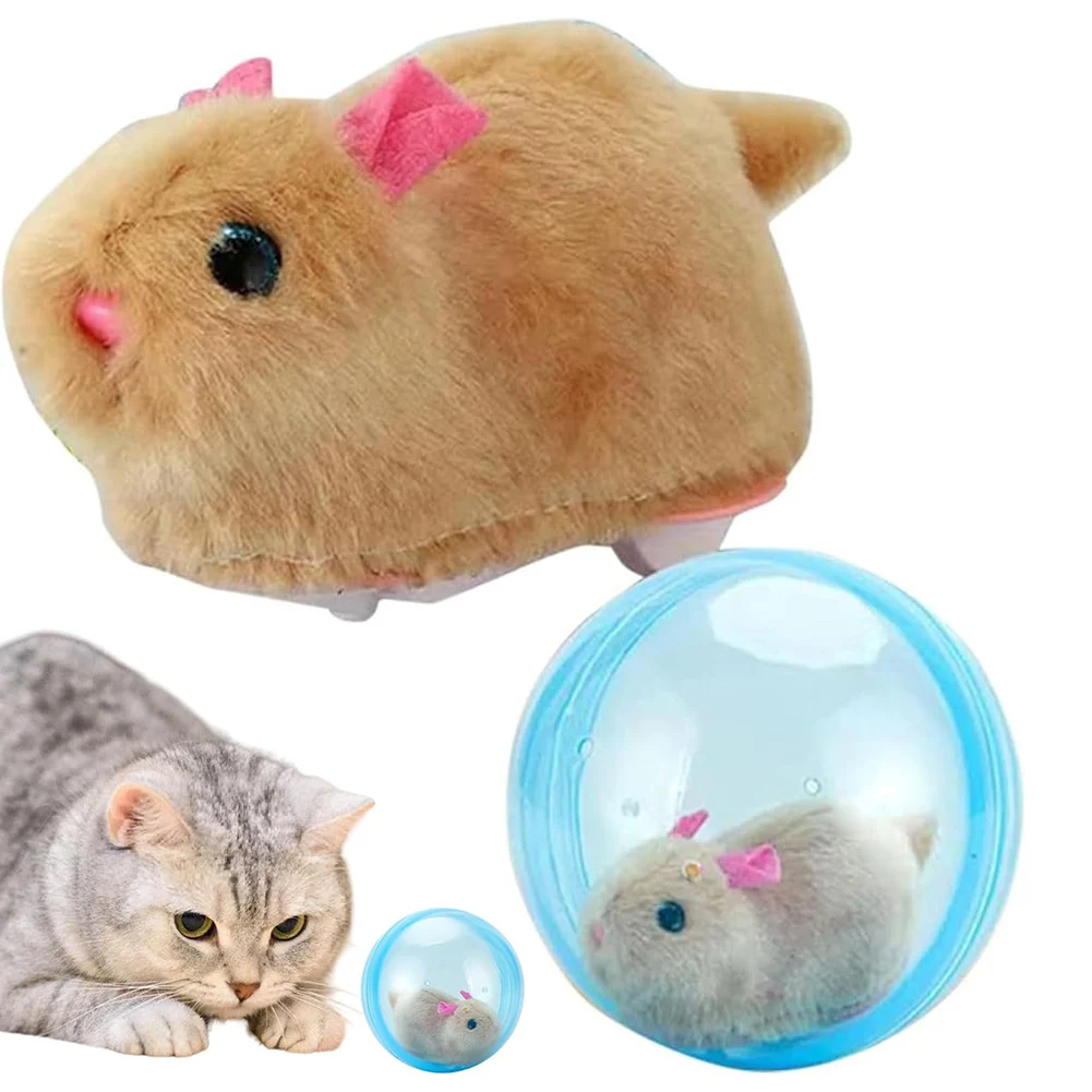 Rolling Hamster-Active Ball Electric Rabbit-Hamster Rolling Ball Transparent Small Pets Exercise Toy,Pet Accessories