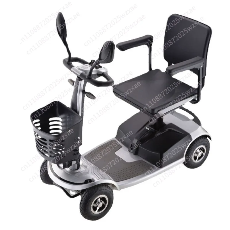 

Four-wheeler with front and rear turn signals Adult vehicle scooter Foldable