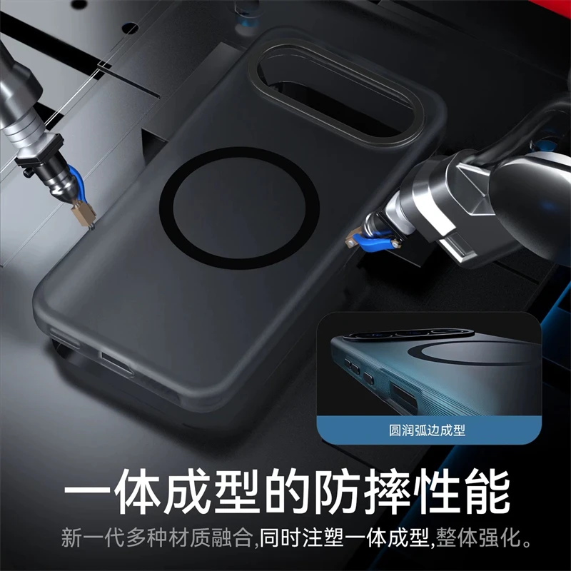 حافظة لهاتف Honor 500 Pro MagSafe غطاء شفاف غير لامع لهاتف Honor 500 500Pro 5G ممتص للصدمات