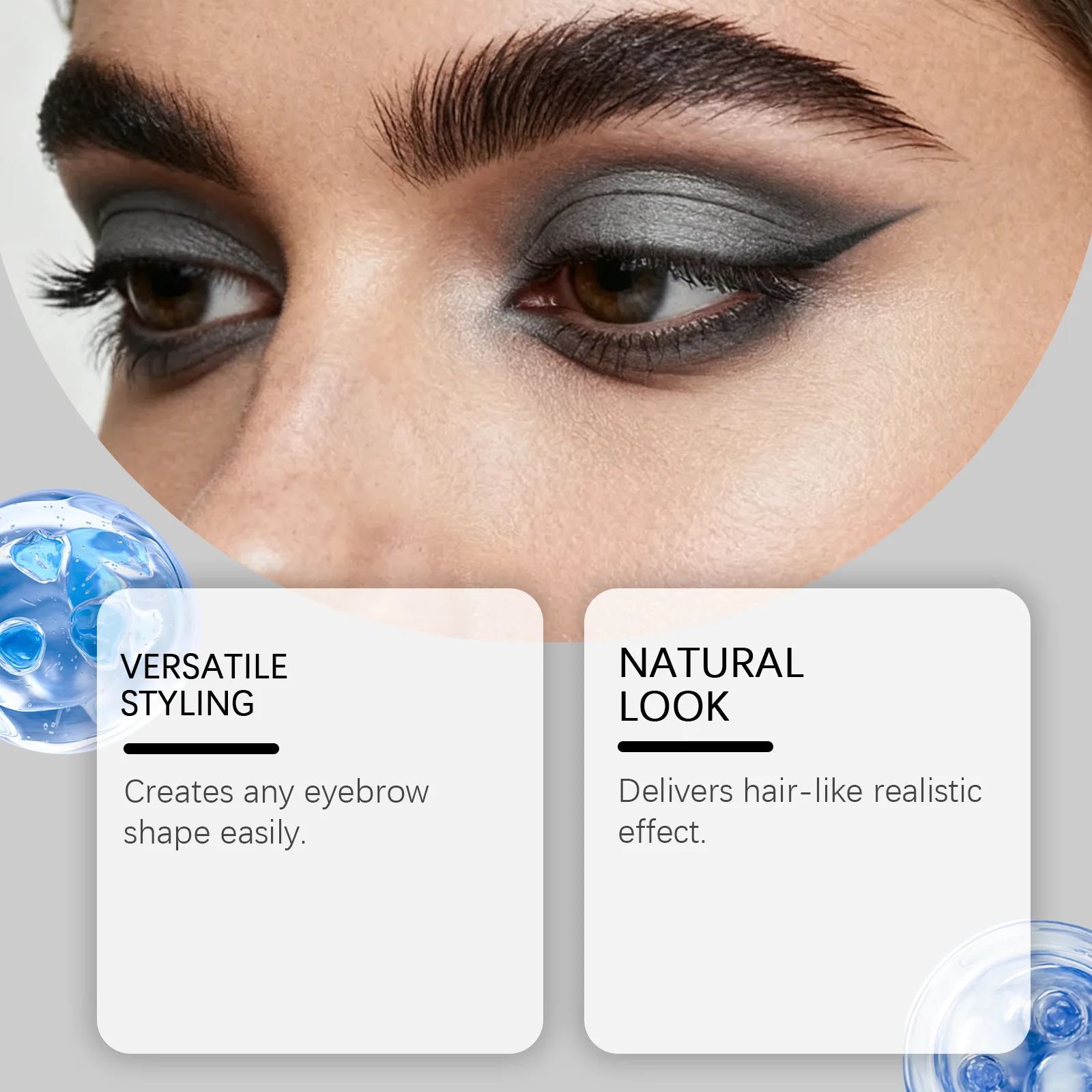 Waterproof Eyebrow Powder Eyeliner Set Long Lasting Natural Eyebrow Contour Color Rendering Grey Eye Makeup Cosmetics Tool