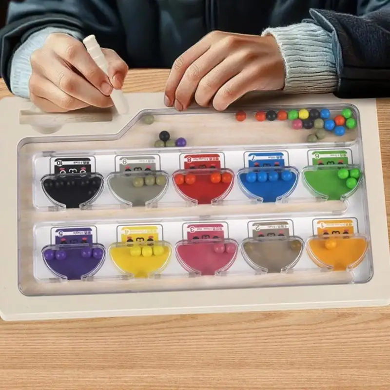 [JT] 1 set plastic magnetische kleur en nummer doolhof leren onderwijs speelgoed kleuraanpassing Montessori speelgoedcadeaus voor kinderen