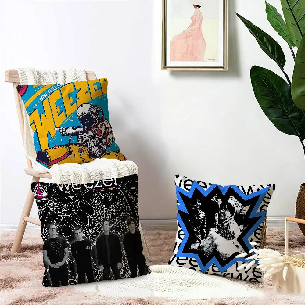 Weezer Music Band Pillow Cover for Bedroom Room and Living Room Sofa Decorative Cushion Cover