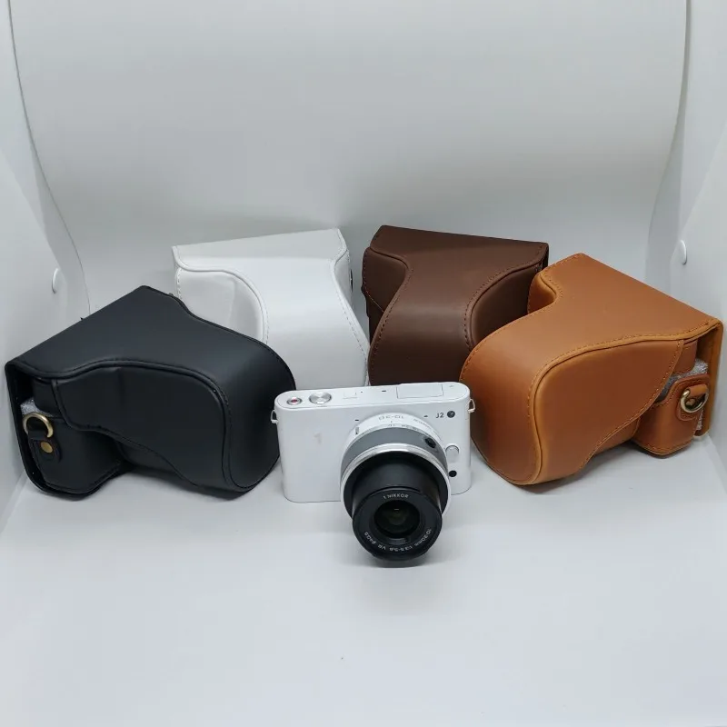PU-Leder-Kameratasche für Nikon J1 J2, Ganzkörper-Schutzhülle