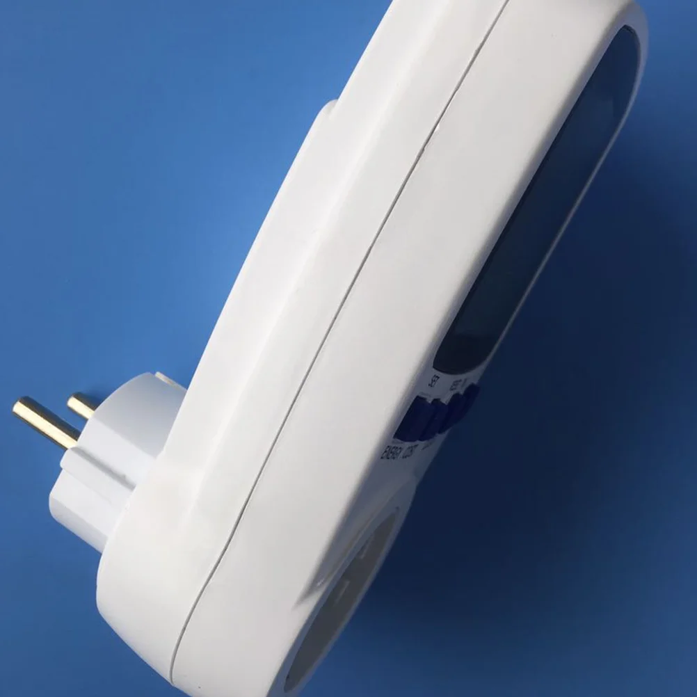 

Dual Rate Energy Monitoring Socket Large Lcd Display Power Consumption Tracker Voltage Current Watt Meter Reading Outlet